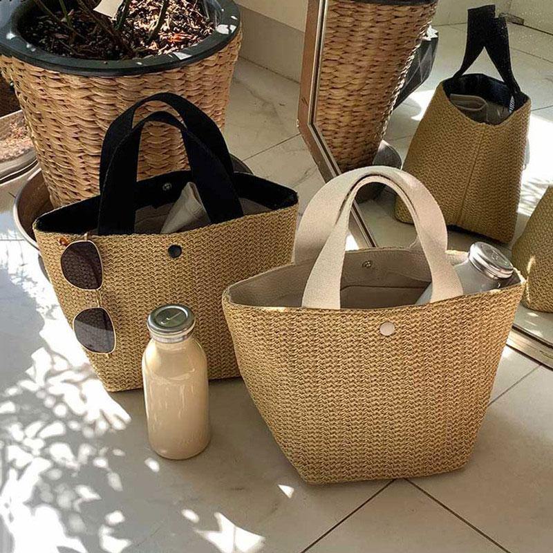 Evelyn Straw Tote - Loyal Boutique