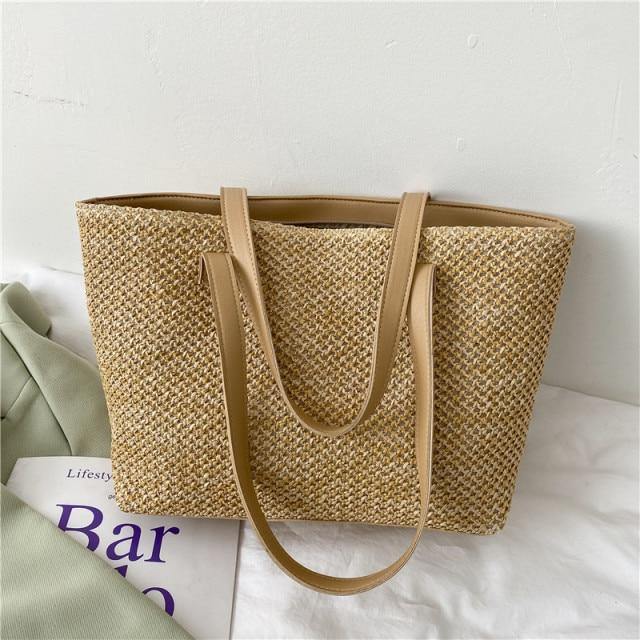 Leslie Straw Tote - Loyal Boutique